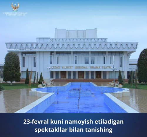 Yurtimizdagi teatrlarning 23-fevral, dushanba kungi repertuari bilan tanishing.