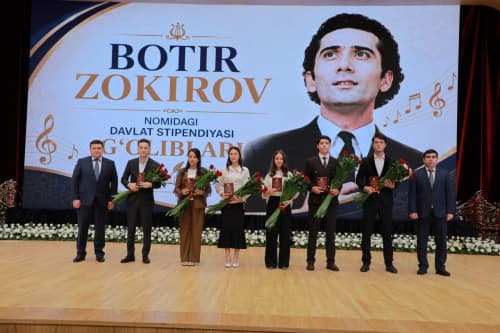 Botir Zokirov nomidagi davlat stipendiyasining ilk g‘oliblari taqdirlandi