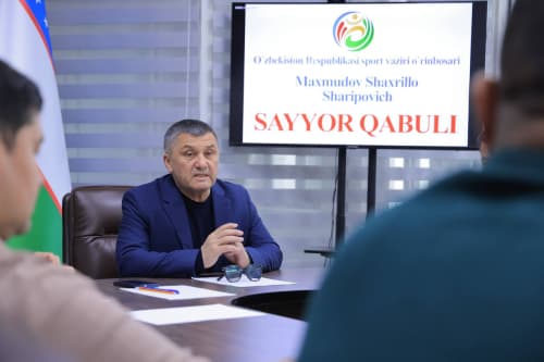 Sport vaziri o‘rinbosari Shaxrillo Maxmudov Buxoroda sayyor qabul o‘tkazdi