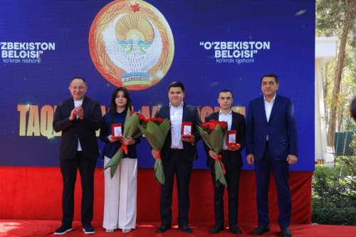 "O‘zbekiston belgisi" ko‘krak nishonlari o‘z egalariga tantanali topshirildi