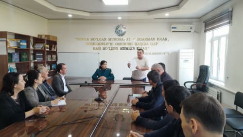 XORAZMLIK SUVCHI AYOLLAR ISHTIROKIDA GENDER TENGLIK VA HUQUQIY MADANIYAT MASALALARIGA BAG‘ISHLANGAN TADBIR O‘TKAZILDI