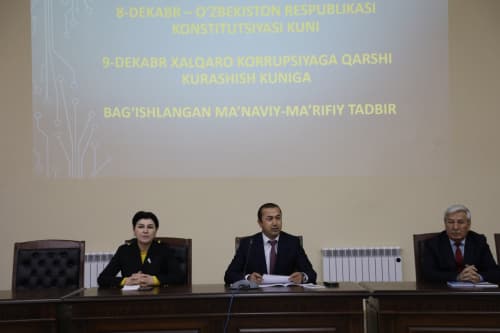 VAZIRLIKDA MA’NAVIY-MA’RIFIY TADBIR O‘TKAZILDI