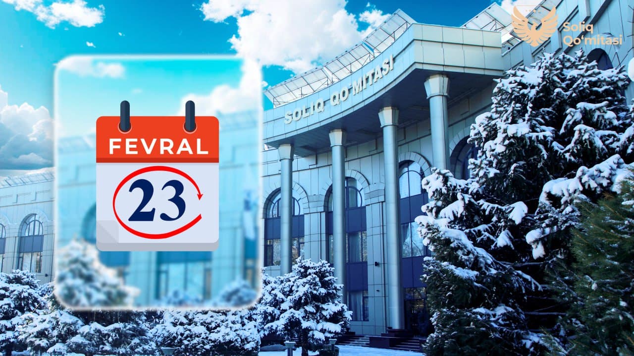 Soliq to‘lovchi – yuridik shaxsning 2026-yil fevral oyi uchun kalendari