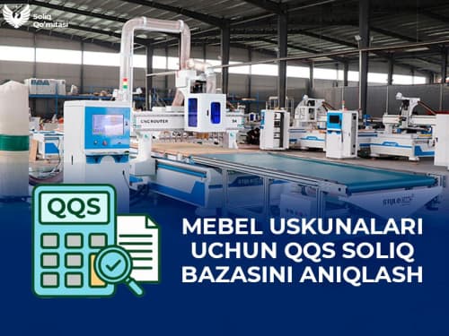 Mebel uskunalari uchun QQS soliq bazasini aniqlash