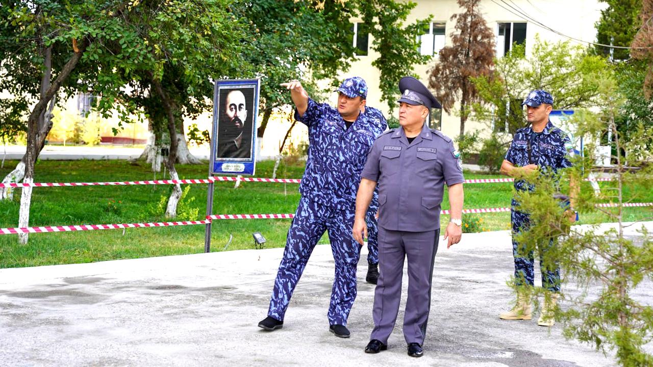 Deputy Minister of Internal Affairs Major General Bakhodir Mirzarahimov visited the 7534th military unit of the Guard troops