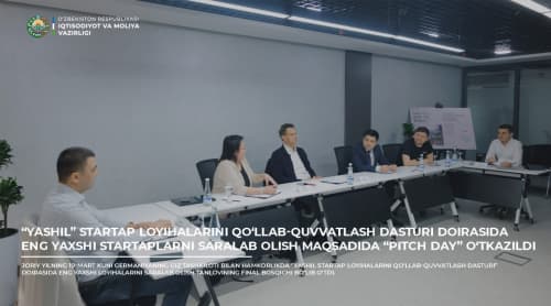 A Pitch Day held to select the best startups within the framework of the Green Startup Projects Support Program