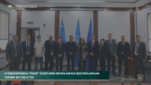 O‘zbekistonda “PAGE” dasturini boshlashga bag‘ishlangan tadbir bo‘lib o‘tdi