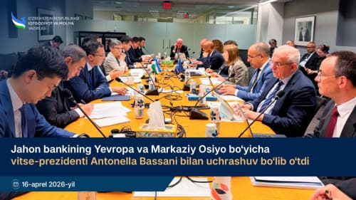 A meeting was held with Antonella Bassani, Vice President of the World Bank for Europe and Central Asia