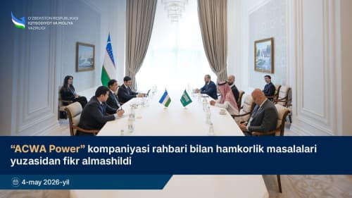 “АCWА Power” компанияси раҳбари билан ҳамкорлик масалалари юзасидан фикр алмашилди