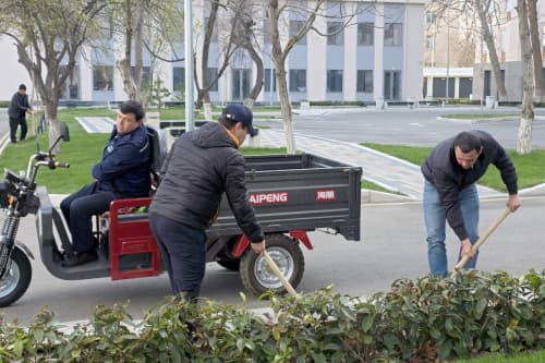 Tog‘-kon sanoati va geologiya vazirligi xodimlari umumxalq hasharida ishtirok etdilar