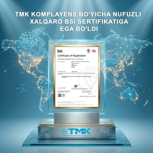 АО «УзКТМ» получило международный сертификат системы противодействия коррупции