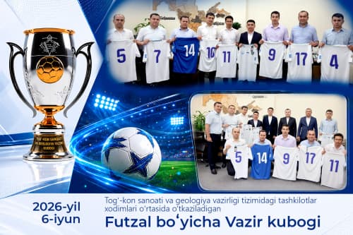 Vazirlik rahbariyati “Vazir kubogi” musobaqasi arafasida idora futzal jamoasi a’zolari bilan uchrashdi