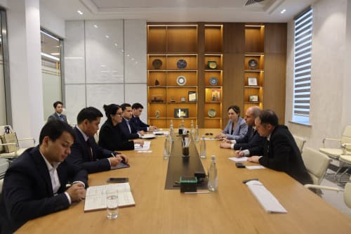 Meeting Held with the Ambassador of Israel to Uzbekistan and the Regional Financial Attache for Asia