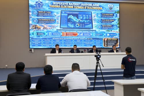 Tog‘-kon sanoati va geologiya vazirligi hamda “Kongeotexnazorat” inspeksiyasi rahbariyati ishtirokida matbuot anjumani o‘tkazildi