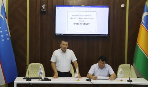 Qoraqalpog‘iston Respublikasi Adliya vazirligida "Fuqarolik jamiyati institutlari - davlat islohotlarini amalga oshirish jarayonlariga xizmat qiladi" mavzusida ochiq muloqot bo‘lib o‘tdi.