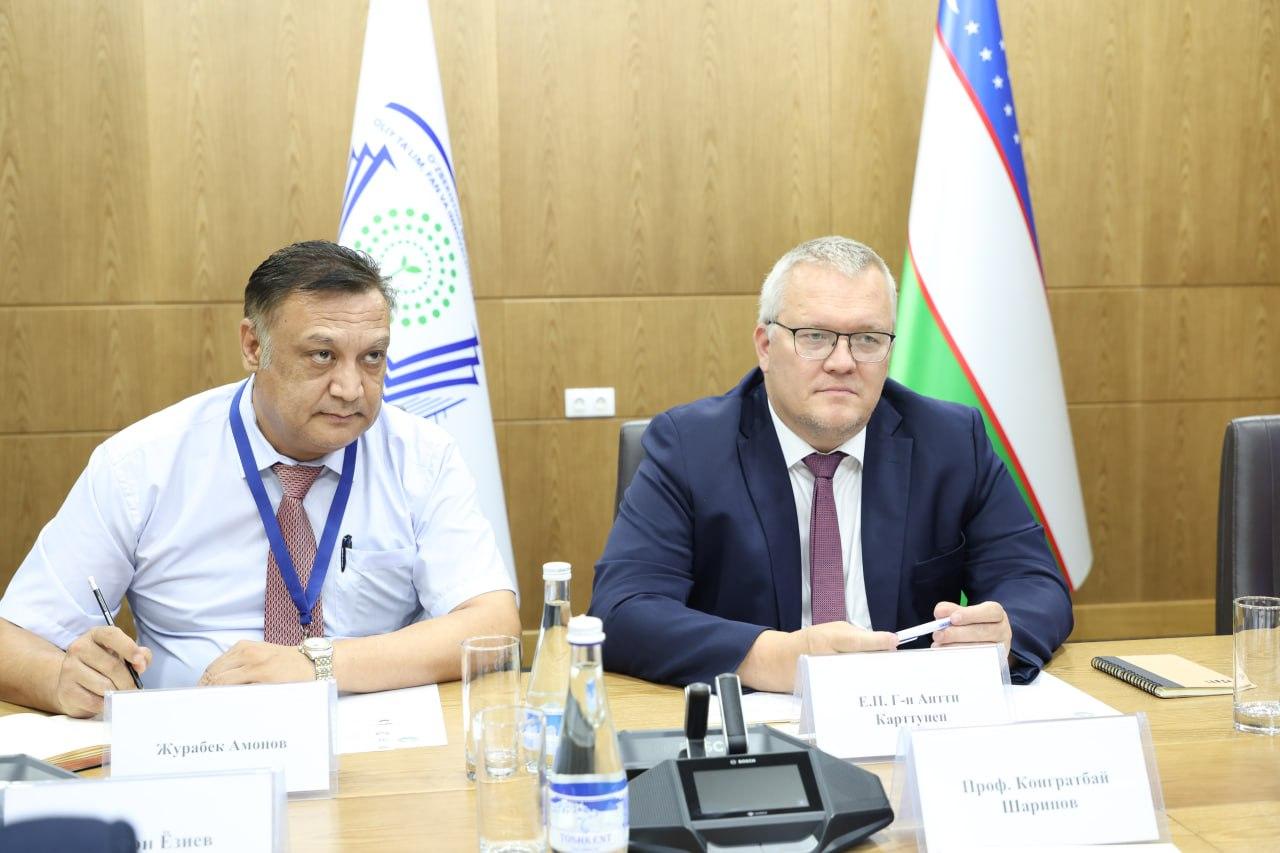 The Minister met with the Project Coordinator of the Organization for Security and Cooperation in Europe (OSCE) in Uzbekistan