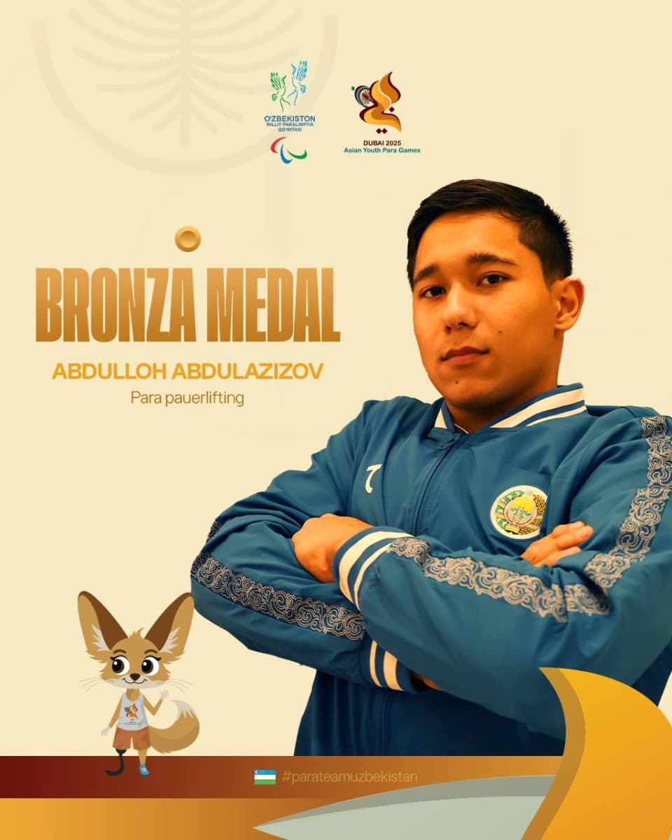 Dubay–2025: Abdulloh Abdulazizov musobaqani bronza medali bilan yakunladi