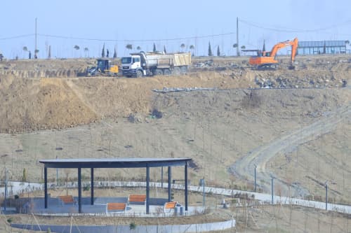 Bobur shahrida ming o‘rinli zamonaviy amfiteatr qurilishi jadal sur’atlarda olib borilmoqda