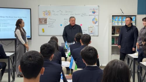 Shuhratbek Abdurahmonov Asaka tumanida bo‘lib, kasb-hunar texnikumiga tashrif buyurdi