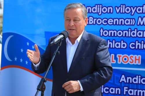 «Andijon farm» erkin iqtisodiy zonasida yana bir yirik investitsion loyihaga start berildi