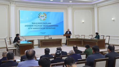 Xalq deputatlari Andijon viloyati Kengashining navbatdagi  18 sessiyasi bo‘lib o‘tdi
