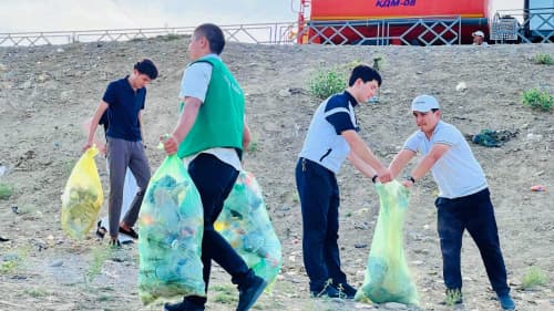 Bobur shahrida plogging aksiyasi tashkil etildi