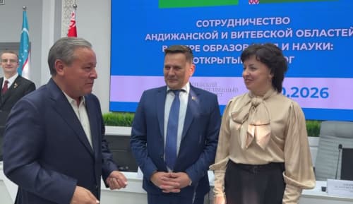 Andijon viloyati delegatsiyasi Vitebsk davlat universitetida bo‘ldi