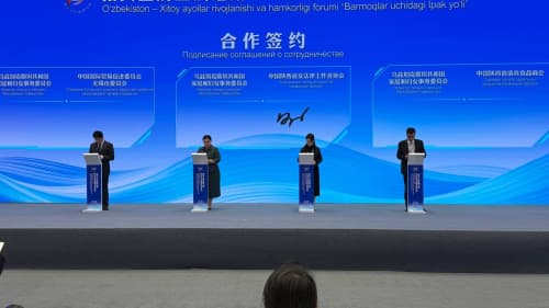 Hamkorlik memorandumlari imzolandi: O'zbekiston va Xitoy xotin-qizlari yangi sheriklik bosqichiga qadam qo'ydi