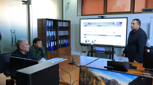 Botir Zaripov kuz-qish mavsumini betalofat o‘tkazish bo‘yicha viloyat Shtabida bo‘lib, joriy qilingan yangi platforma imkoniyatlari bilan tanishdi