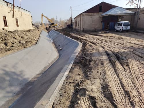 Kogon: “Sultonobod” va “Choʻkati” ariqlarioʻzani betonlashtirilmoqda