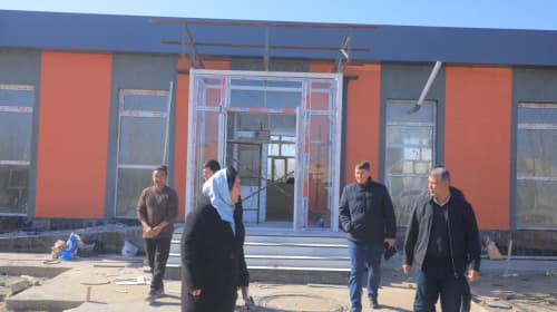 Олот: «Мухтор» маҳалласида замонавий кутубхона қад ростламоқда