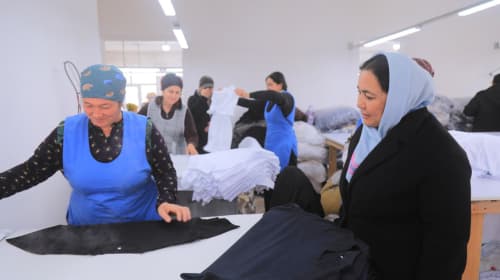 Olot: “Mirza bobo Norov” MCHJda 30 nafardan ortiq xotin-qizlar bandligi ta’minlangan