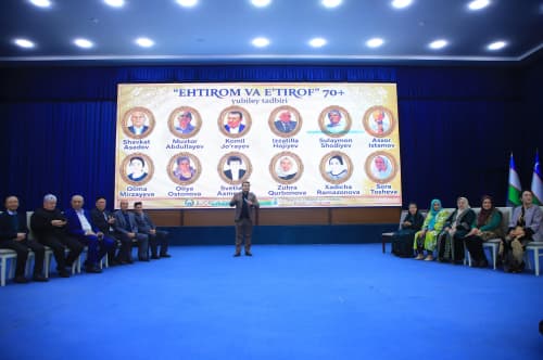 “Ehtirom va e’tirof 70+”:  buxorolik bir guruh ustoz jurnalistlar sharaflandi