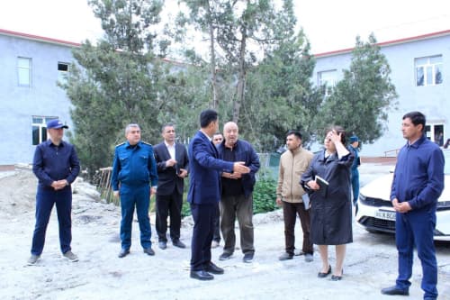 Ғиждувон: “Тахтахон”да 590 ўринли умумтаълим мактаби  қайта қурилмоқда