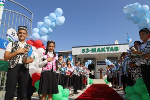Istiqlol tuhfasi: Shofirkonda 5 ta taʼlim maskani yangilanib, foydalanishga topshirildi