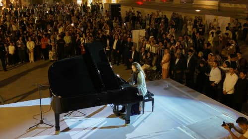 Buxoroda Fransiya madaniyati oyligi: Poyi Kalonda fransuz musiqasi sadolari yangradi