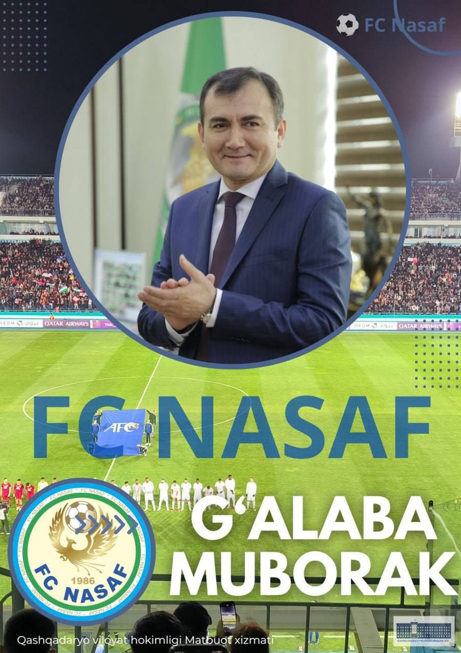 Ғалаба муборак, Илк чемпионлик муборак, "Насаф"!