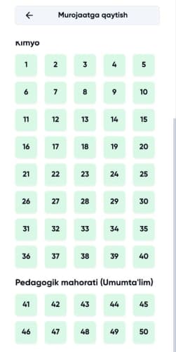 УЧҚУДУҚЛИК ПЕДАГОГ: 100 %ЛИК  НАТИЖА