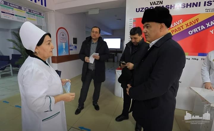 Viloyat hokimi tibbiyot muassasasida bo‘ldi