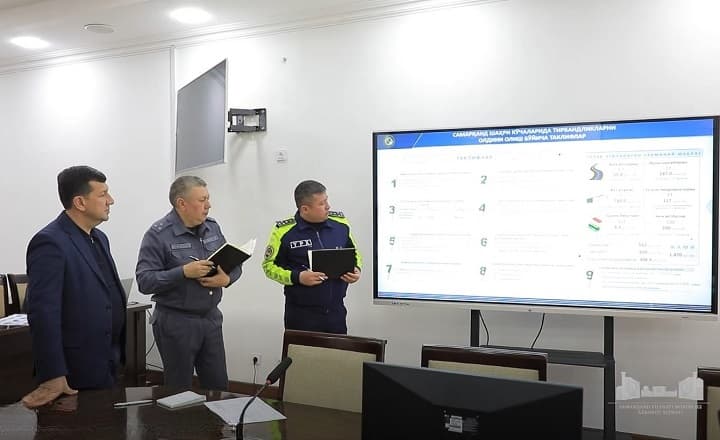 Samarqand shahri ko‘chalarida tirbandliklarni oldini olish bo‘yicha takliflar ko‘rib chiqildi