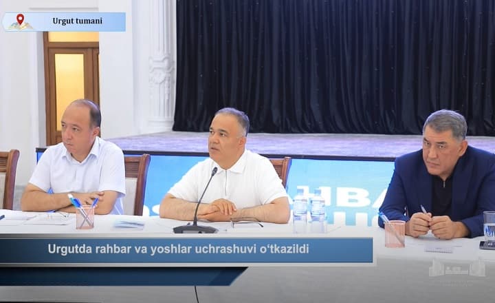 Urgutda rahbar va yoshlar uchrashuvi o‘tkazildi