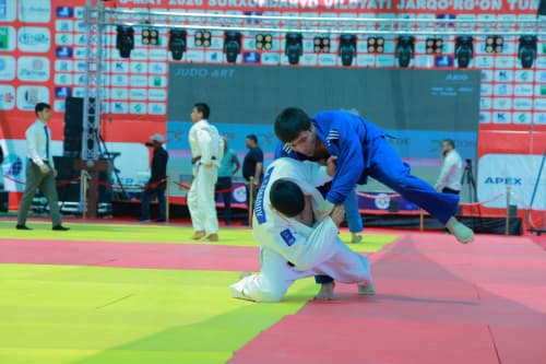 🥋 Полвонлар юрти Сурхондарёда нуфузли дзюдо мусобақаси давом этмоқда
