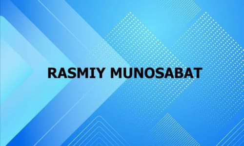 Rasmiy munosabat