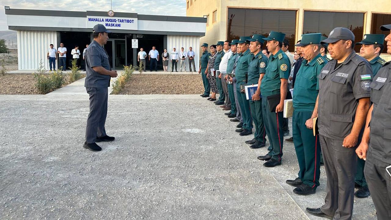 Deputy Minister of Internal Affairs, Major General Bekmurod Abdullaev continues inspections in Kashkadarya region 