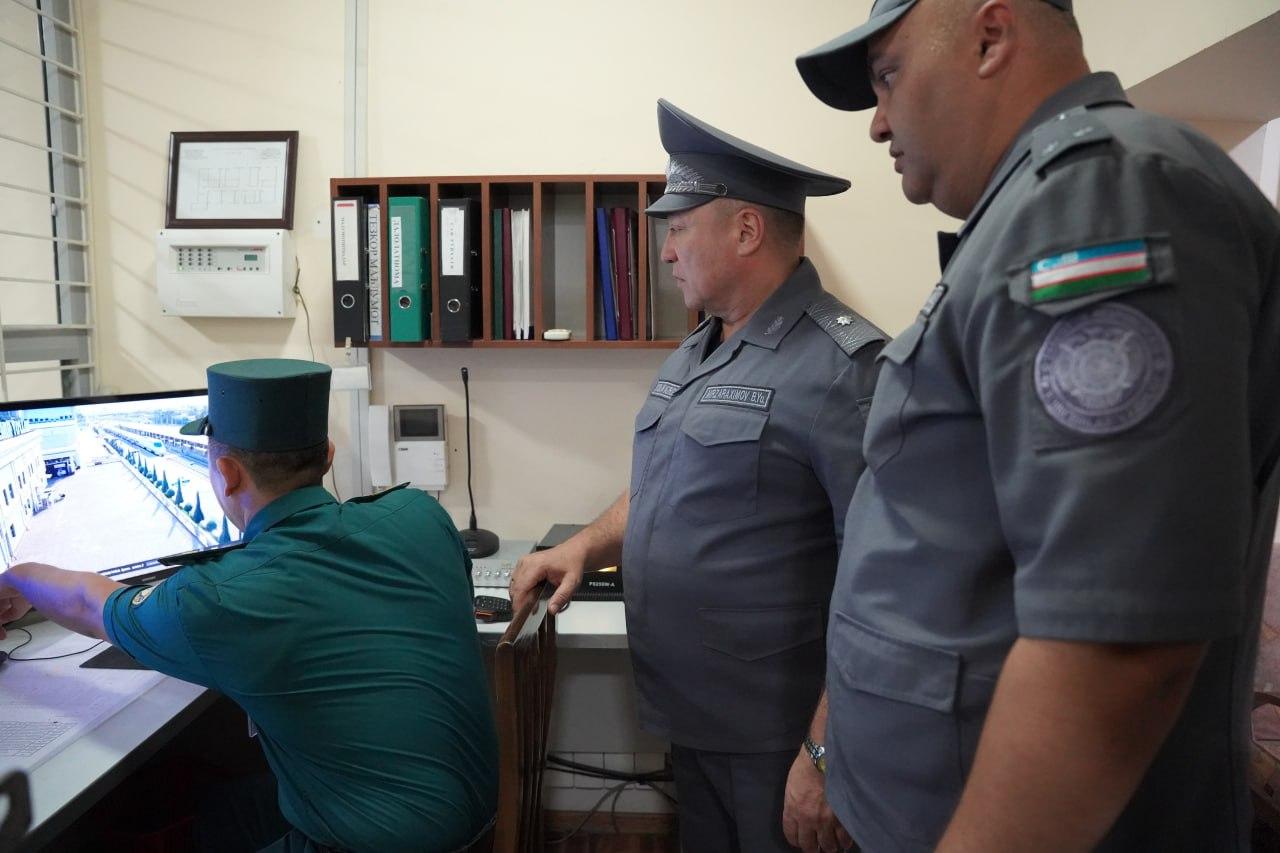 Deputy Minister Major-General Bakhodir Mirzarahimov inspected the works done in the areas of Tashkent-South railway station