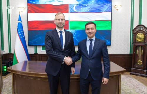 Latviya Respublikasi Transport vaziri bilan muzokaralar o‘tkazildi