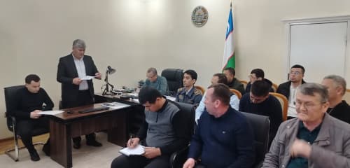 Jizzax viloyati transport boshqarmasida yig‘ilish bo‘lib o‘tdi