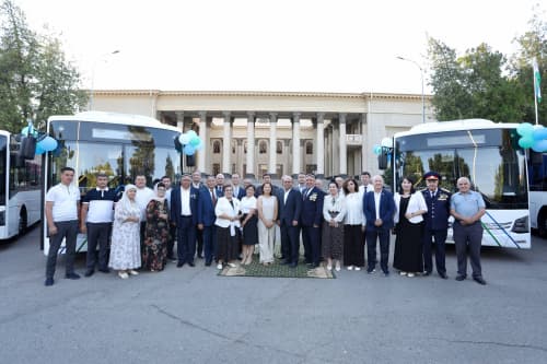 Chirchiq shahrida 35 ta yangi avtobus aholi xizmatiga topshirildi