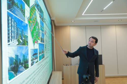 “Yangi Piskent” – tumanni zamonaviy qiyofaga keltirish bo‘yicha yirik loyihalar taqdim etildi 