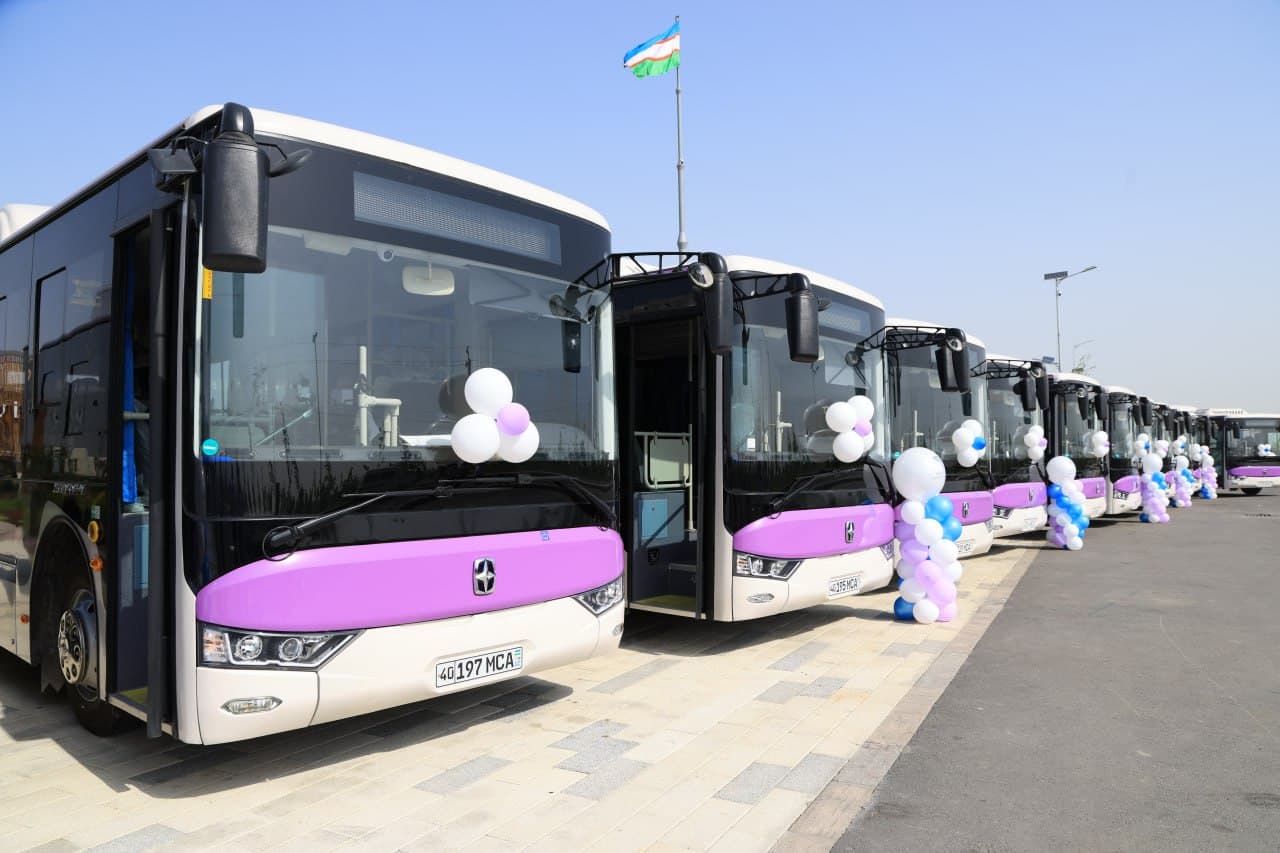 24 Modern Buses Delivered to Fergana to Enhance Public Transport